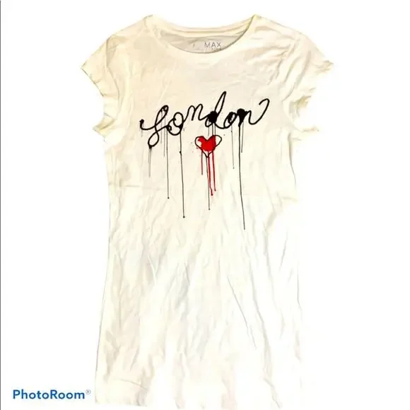 Miley Cyrus x Max Azria London Tee Size Medium - Picture 1 of 8